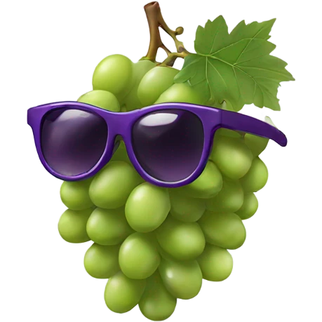 Grape wearing sunglasses  emoji