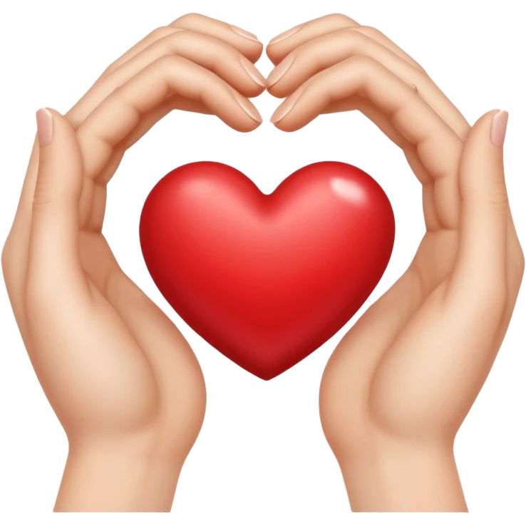 hands form a heart emoji