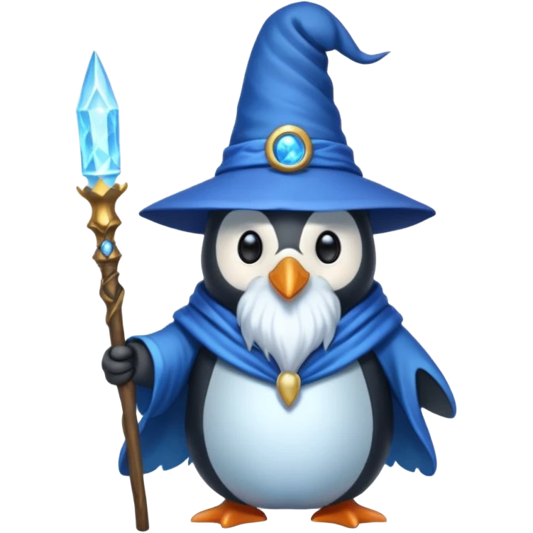 Penguin Wizard emoji