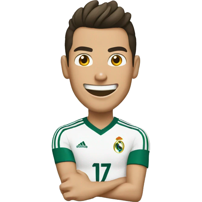 cristiano ronaldo celebrating his goal emoji