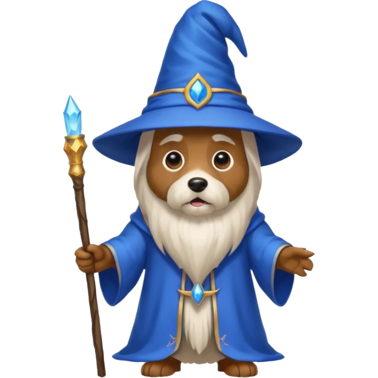 Dog wizard emoji