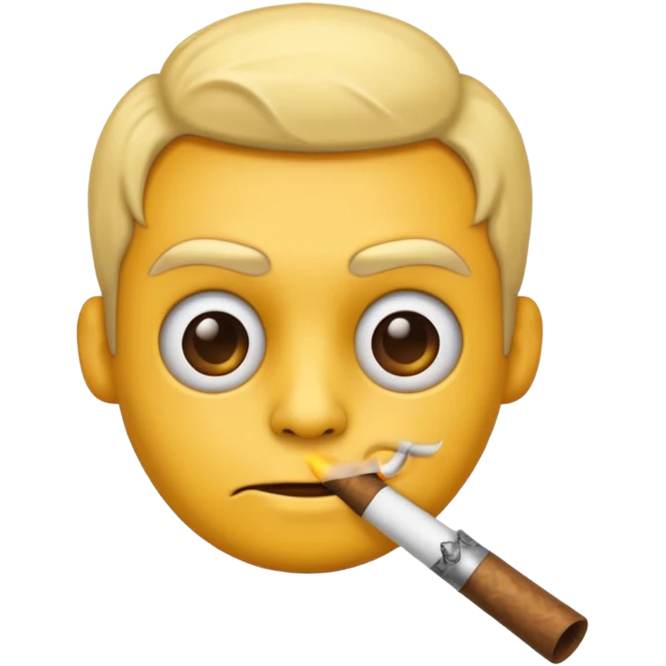 Emoji smoking crack pipe emoji