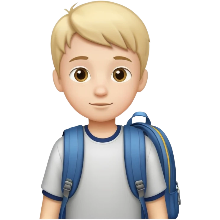 boy going to school emoji