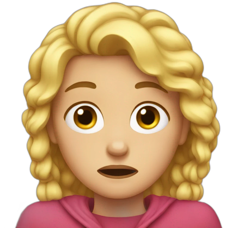 Crying heidi emoji
