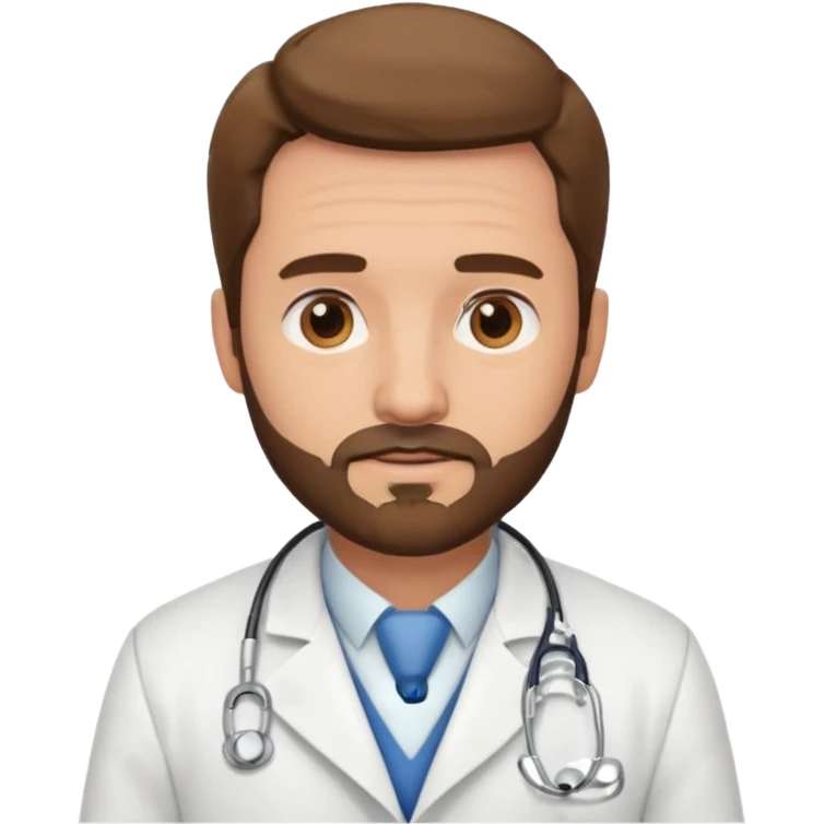 Male doctor little beard emoji