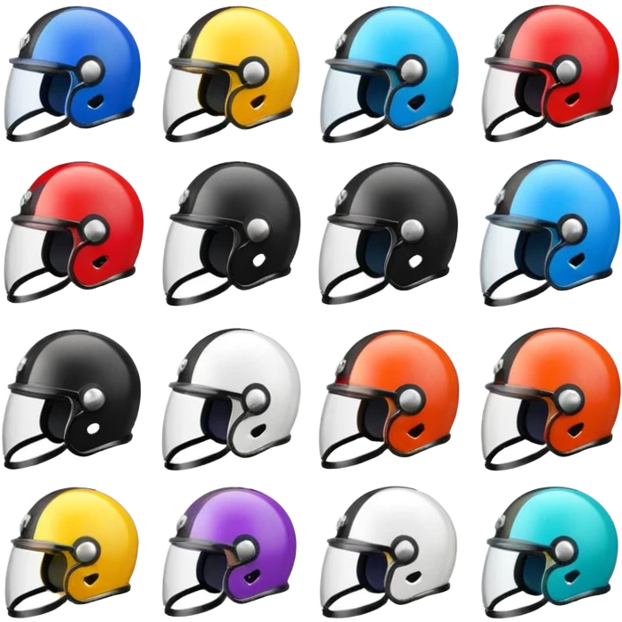 mini helmets emoji