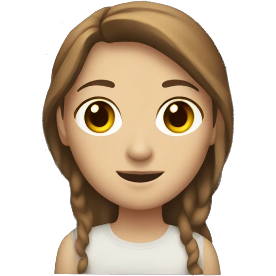 Outside of a white Subaru XV with a brown haired white girl inside the window emoji
