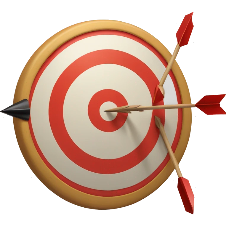 target with arrows in ten emoji