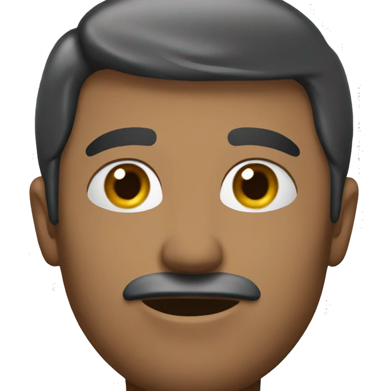 Man saying heaugj emoji