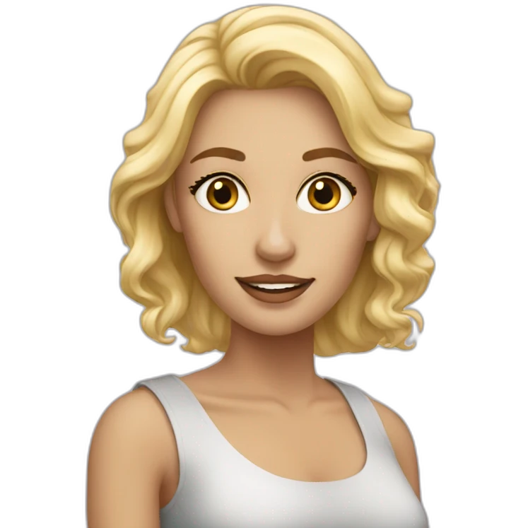 very beautiful blonde woman emoji