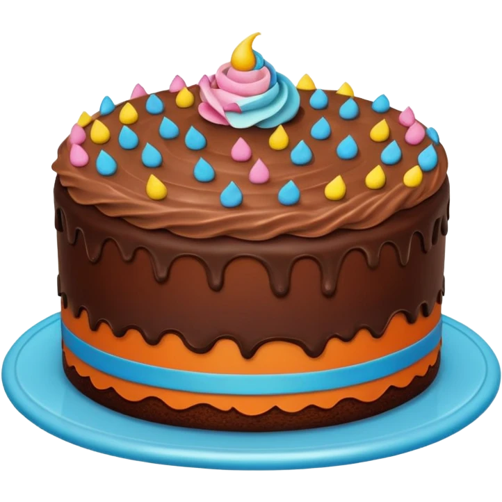 Round Cake smiling emoji