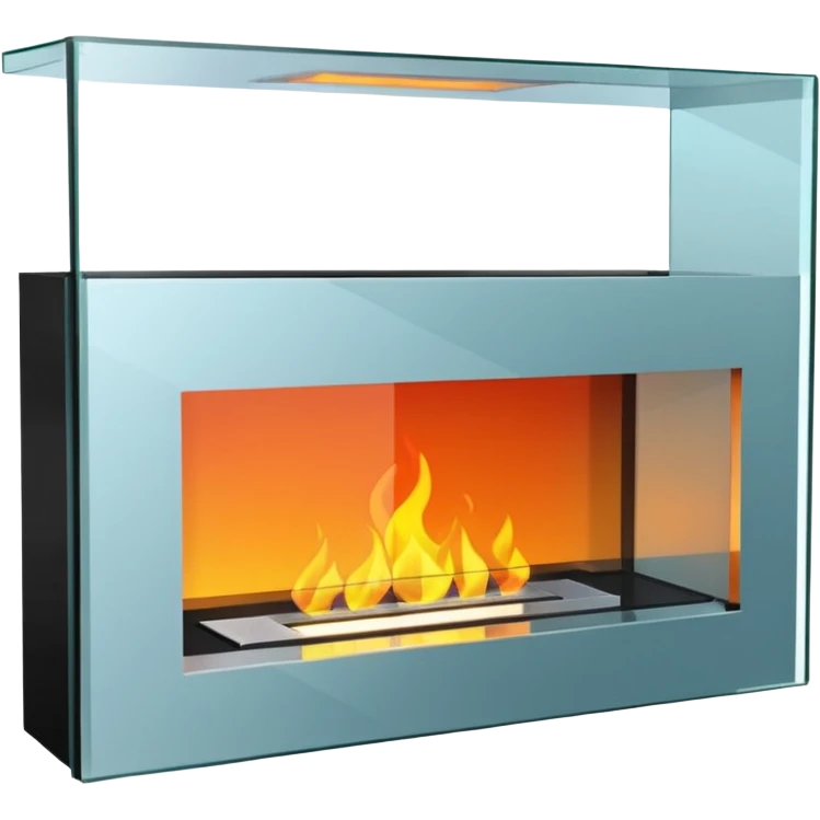 Modern Glass Fireplace emoji