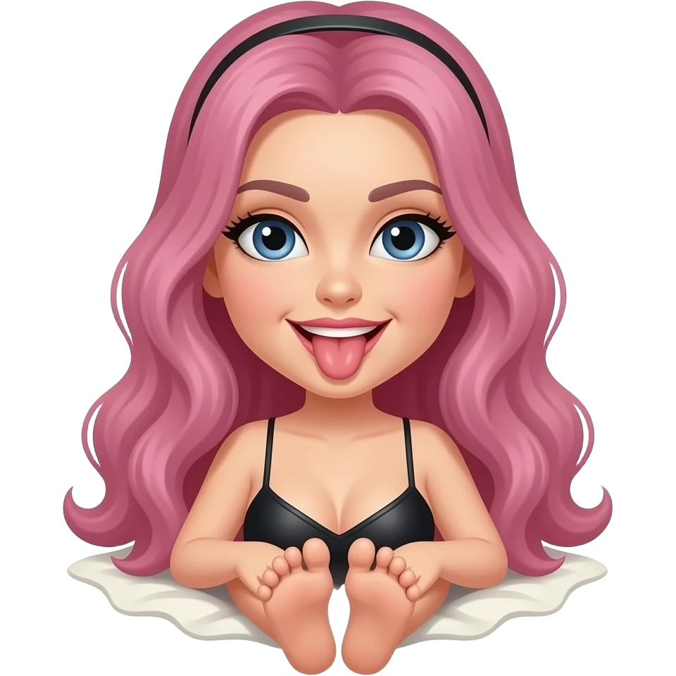 🦶🏼 + 👅= 🧍🏼 bdsm emoji