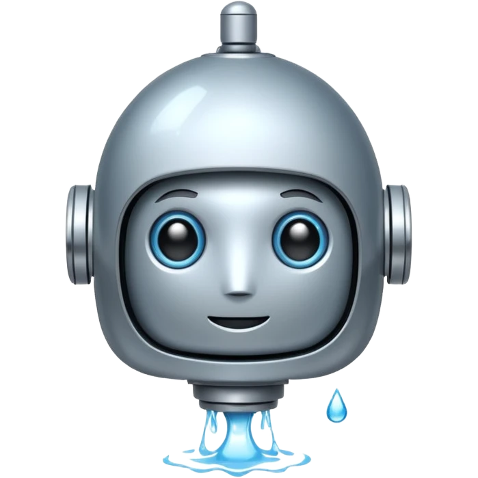 water Drop robot emoji