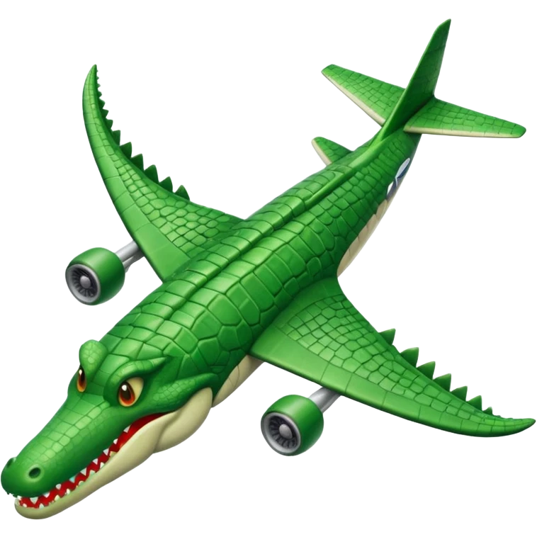 airplane that’s a crocodile  emoji