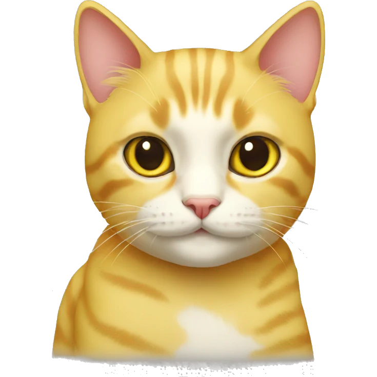Cat yellow emoji