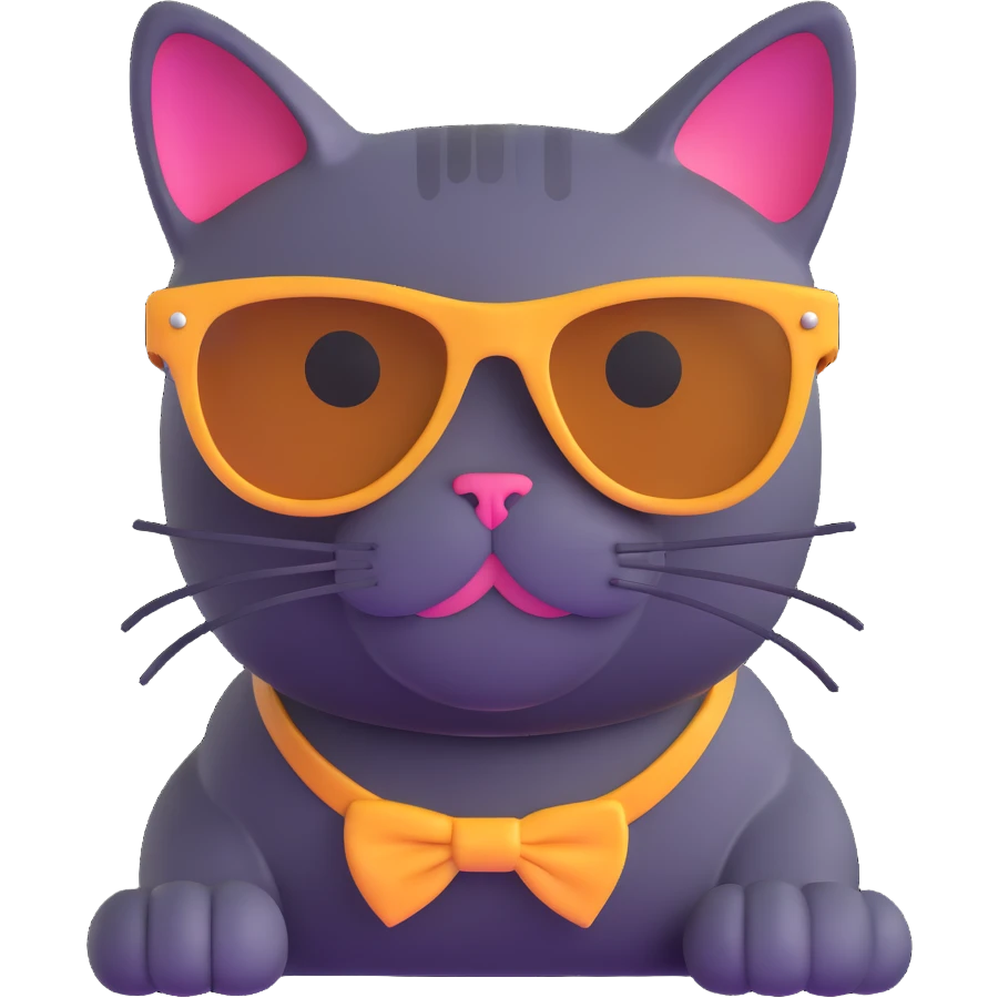 cat wearing sunglasses emoji