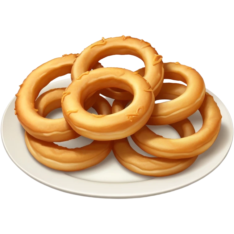 Plate of onion rings emoji