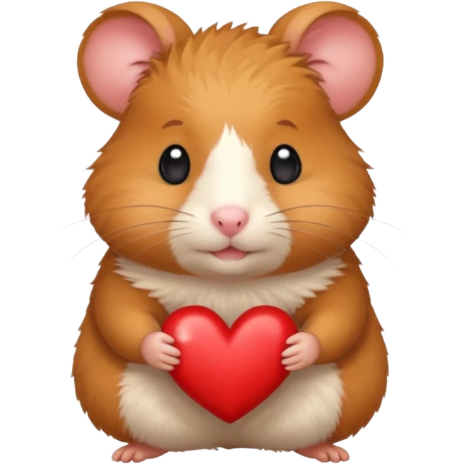 red heart hamster  emoji
