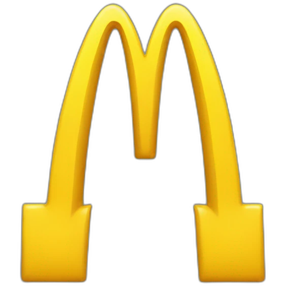 yellow mcdonald's "M" emoji