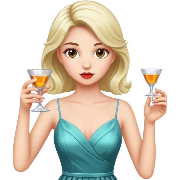 21st birthday girl taking a shot emoji
