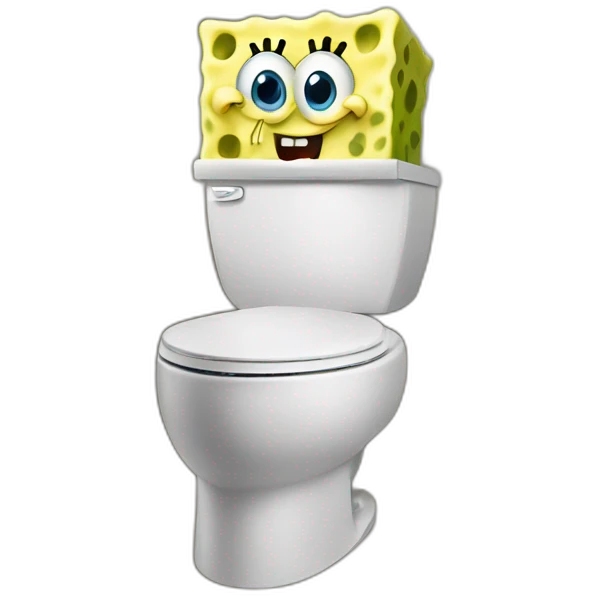 spongebob toilet emoji