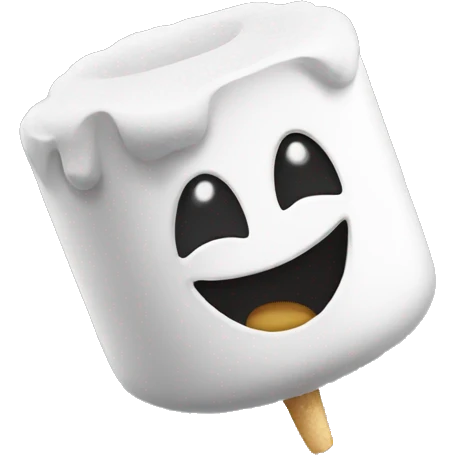 Singer marshmallow emoji