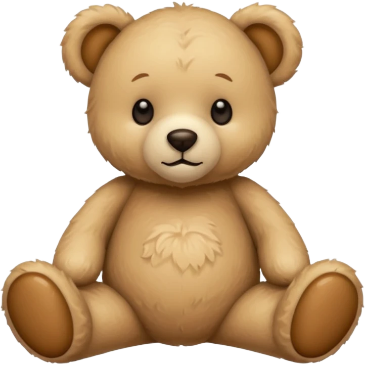 beige teddy bear emoji