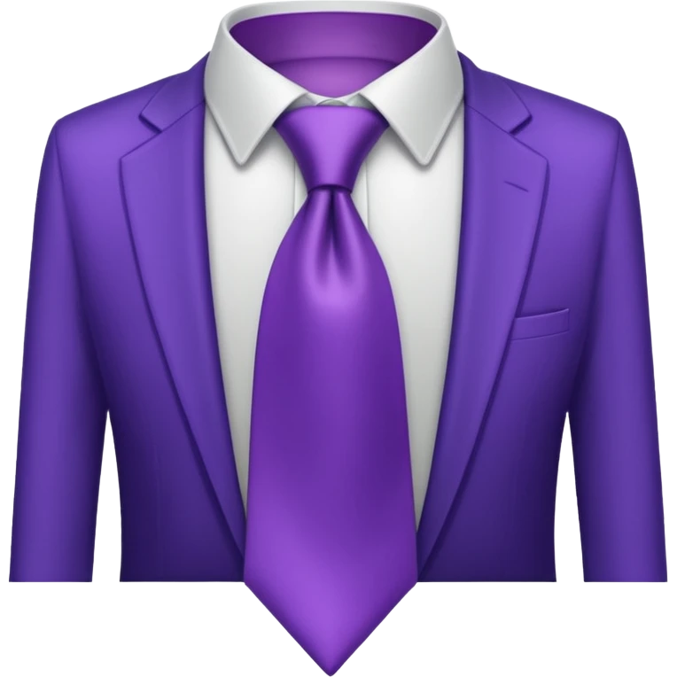 purple tie emoji