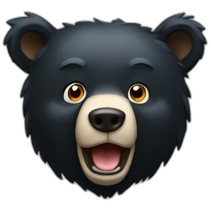 Black bear gas emoji