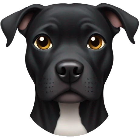black pitbull  emoji