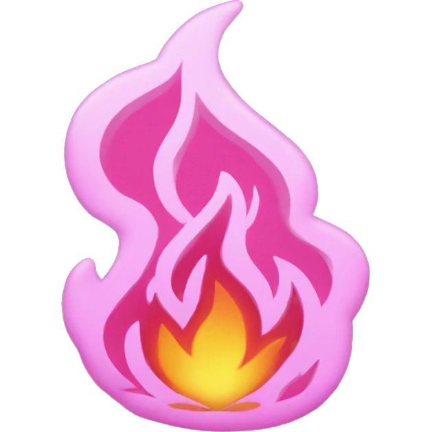 pink fire  emoji