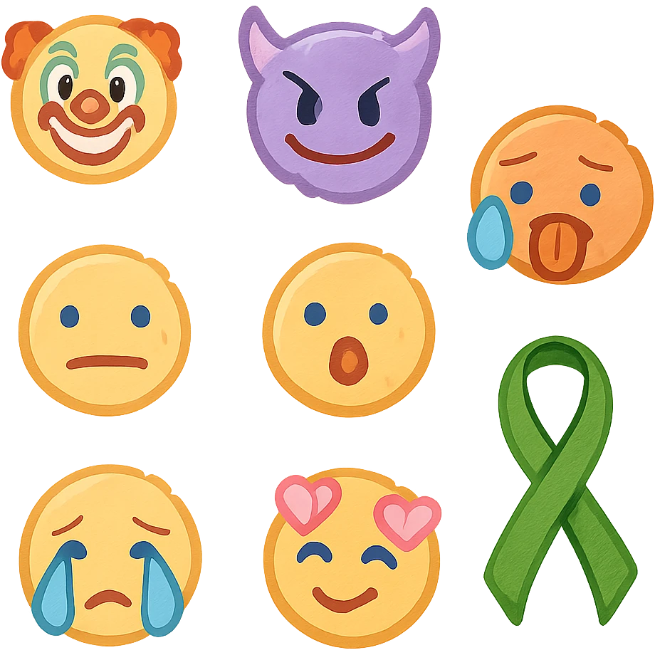 Green ribbon  emoji
