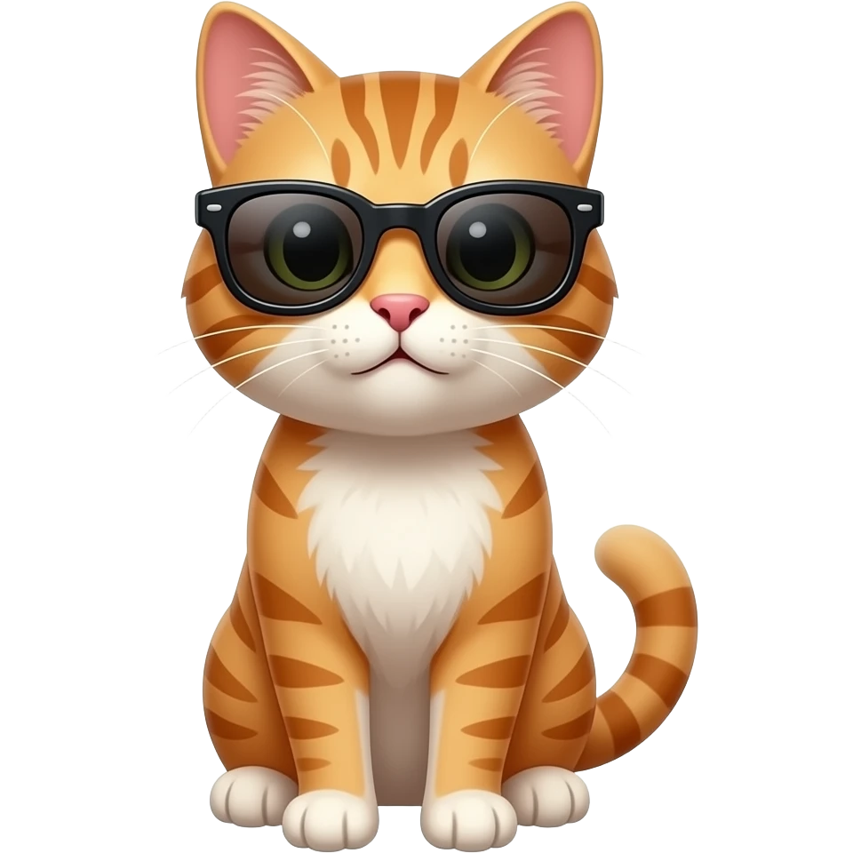 Cat wearing sunglasses emoji