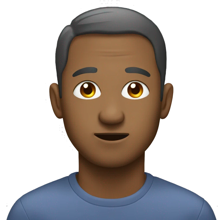 Man with 3 shoes balanced on his nose emoji