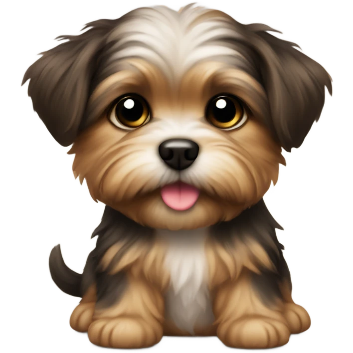 Shorkie puppy emoji