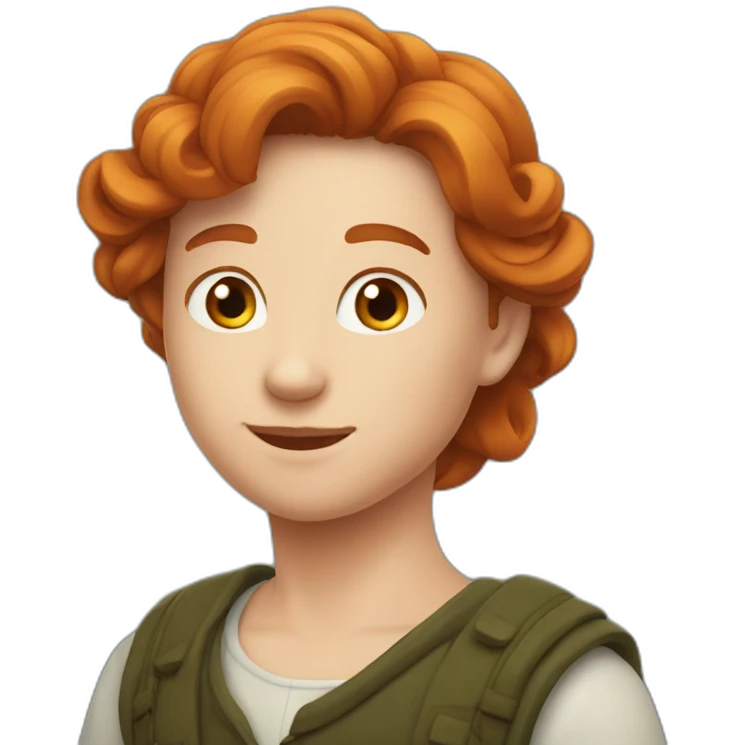 Une rousse amusante emoji
