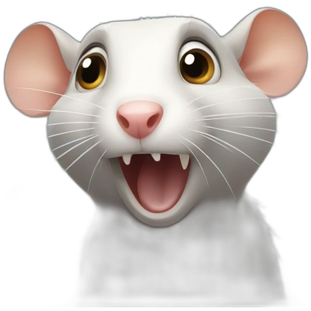 Shocked rat emoji