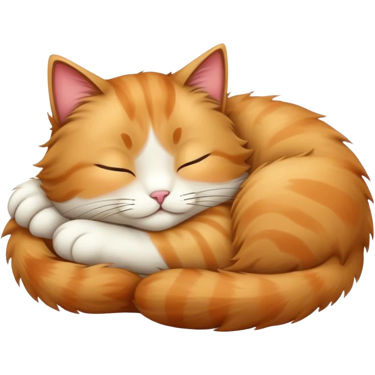 Cat sleeping emoji