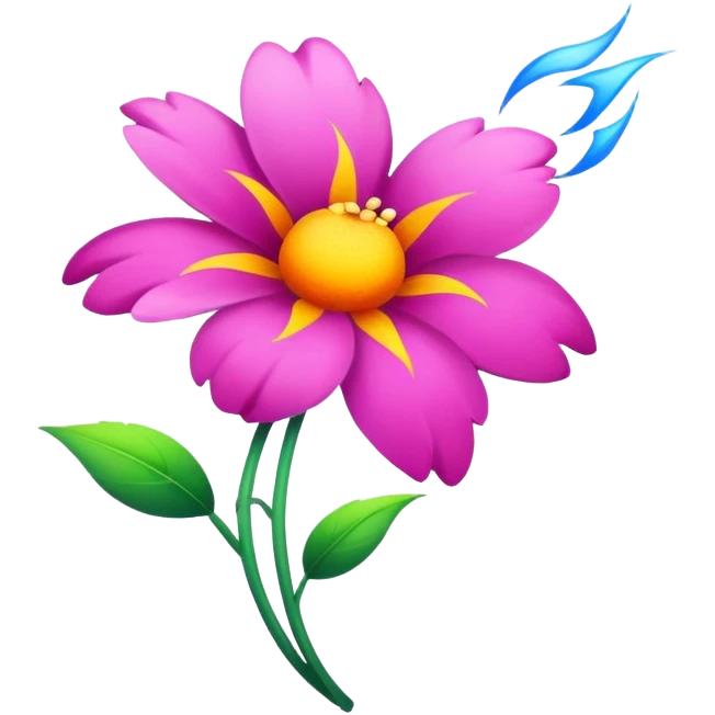 thunder and flower emoji