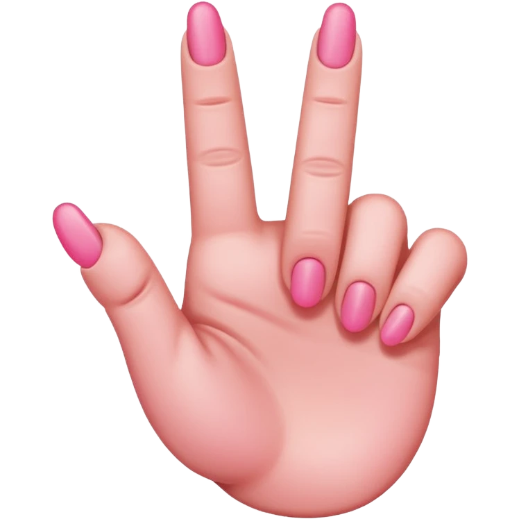 Pink middle finger  emoji