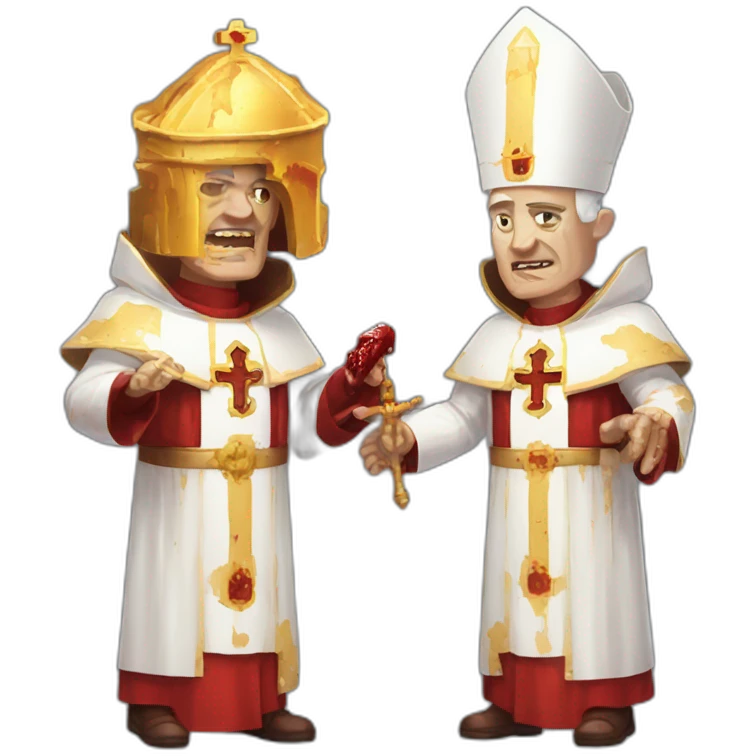 Pope bloody pixelated doom avatar emoji