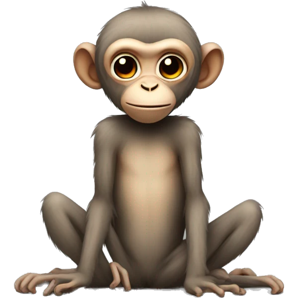 Monkey with spider body emoji