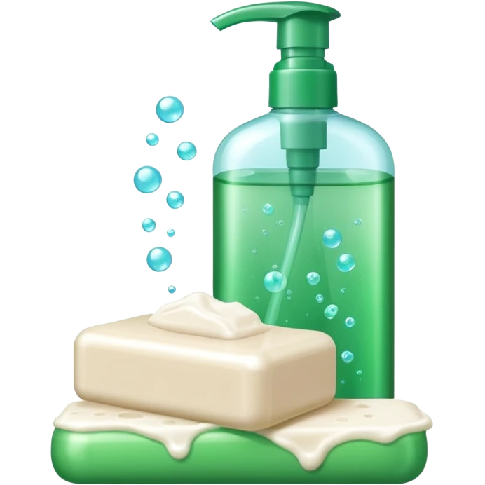 Soap and shampoo emoji