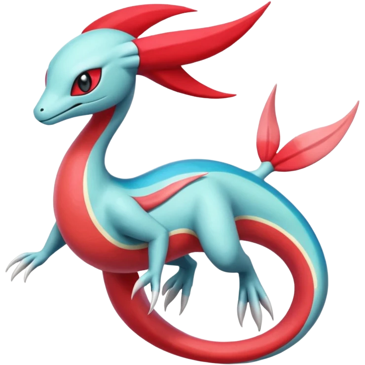 Meloetta-Milotic-Inteleon-Heliolisk-Helioptile-Salamence-Salandit-Latias-Fakémon-creature-hybrid emoji