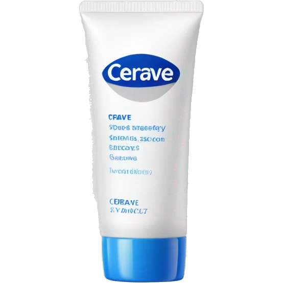 eye cream bottle with label cerave style  emoji