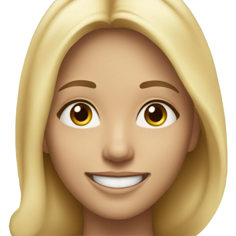 blonde outdoors portrait emoji