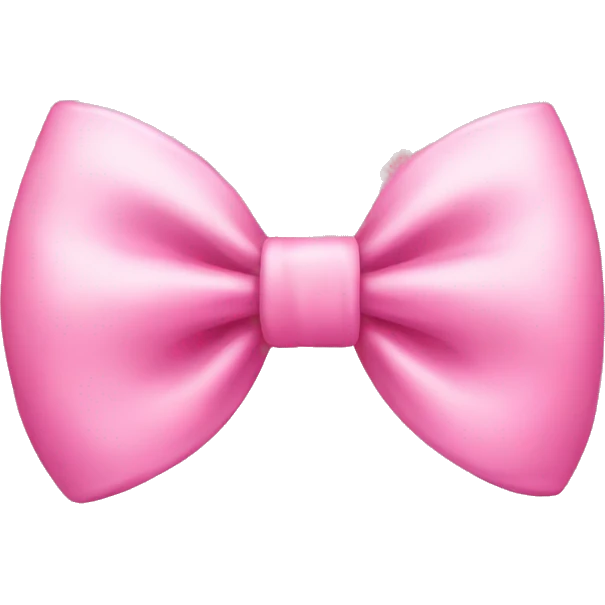 cute pink bow emoji