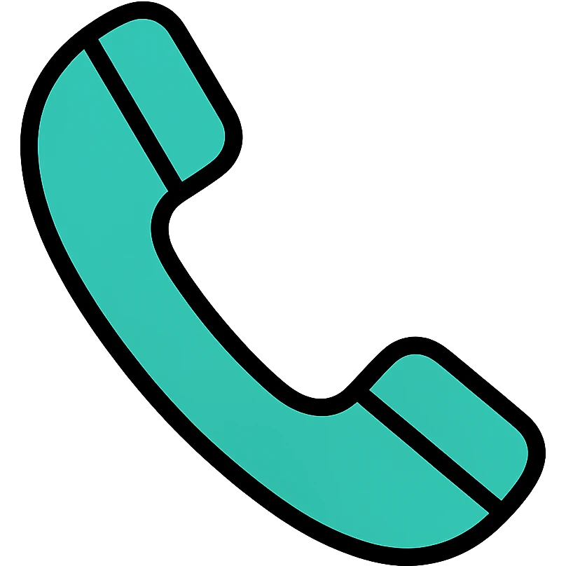telephone icon, clean and simple, modern icon style emoji
