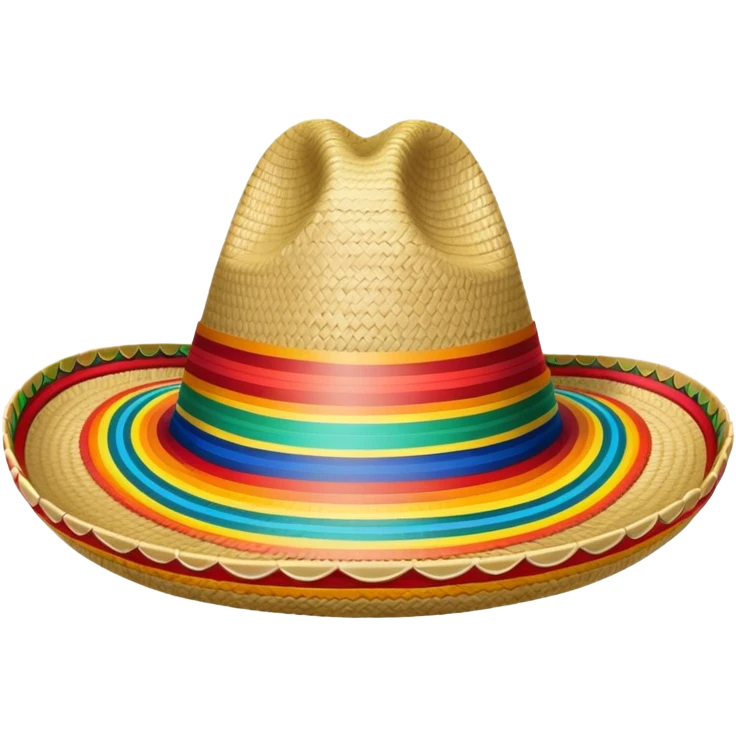 colorful traditional Mexican sombrero hat emoji